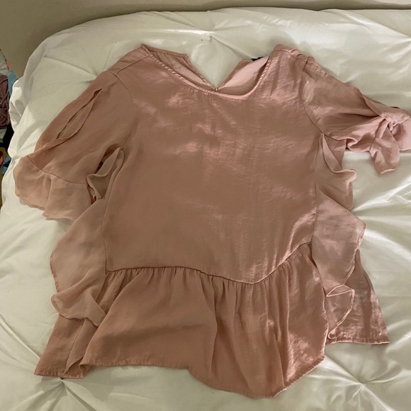 Who What Wear Tops - Pink Blouse